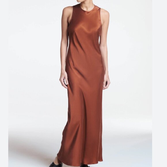 Asceno ‘Valencia’ Silk Dress - M - Brown - Picture 2 of 10